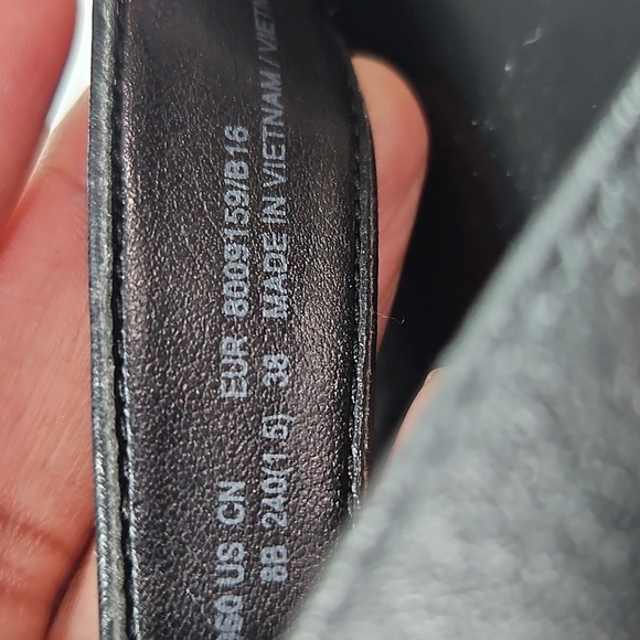 Coach Womens Shelly Black Leather Turnlock Slip On Thong Flip Flop Sandals Sz 38 - Picture 8 of 8